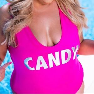 Hot Pink “Candy” One Piece Swimsuit